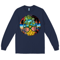 Navy pineapple relaxing Long Sleeve Tee - BarkalooDesign