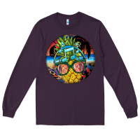 Plum pineapple relaxing Long Sleeve Tee - BarkalooDesign