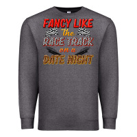 Charcoal Heather fancy like the race track on a date night Premium Sweatshirt - texasbilliewilder