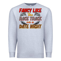 Heather Grey fancy like the race track on a date night Premium Sweatshirt - texasbilliewilder