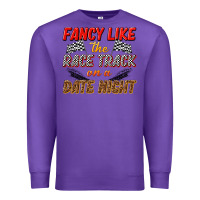Purple fancy like the race track on a date night Premium Sweatshirt - texasbilliewilder