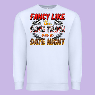 Premium Sweatshirt fancy like the race track on a date night