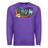 Purple y'all gonna learn today Premium Sweatshirt - Zillion Design Studio