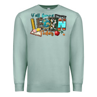 Seafoam y'all gonna learn today Premium Sweatshirt - Zillion Design Studio