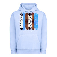 Pigment Grape Ice Western Farm Life Cowhide Wood Blue Glitter Brush Stroke Urban Hoodie - Bettercallsaul