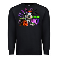 Black Moo I Mean Boo Baby Cow Premium Sweatshirt - RanaPortraitStore