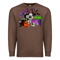 Chestnut Moo I Mean Boo Baby Cow Premium Sweatshirt - RanaPortraitStore