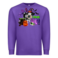 Purple Moo I Mean Boo Baby Cow Premium Sweatshirt - RanaPortraitStore