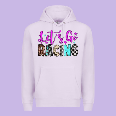 Let's Go Racing Premium Hoodie Designed By Jahusdesignshop