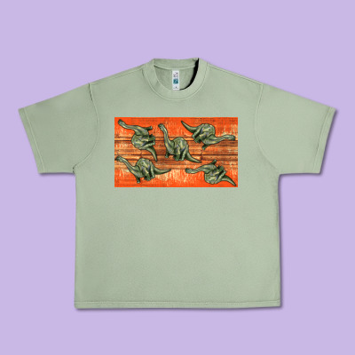Dinosaur Brontosaurus Sippy Cup Urban Heavy Tee Designed By Artiststas