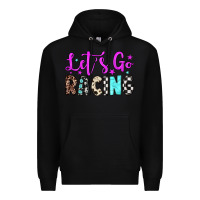 Black let's go racing Premium Hoodie - JahusDesignShop
