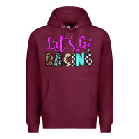 Burgundy let's go racing Premium Hoodie - JahusDesignShop