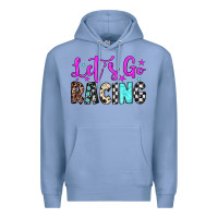 Colony Blue let's go racing Premium Hoodie - JahusDesignShop