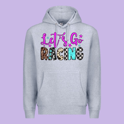 Let's Go Racing Premium Hoodie Designed By Jahusdesignshop