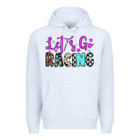 White let's go racing Premium Hoodie - JahusDesignShop