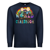 Navy the future of the world is in my classroom Premium Sweatshirt - Zillion Design Studio