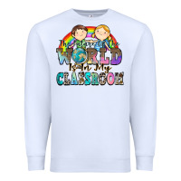 White the future of the world is in my classroom Premium Sweatshirt - Zillion Design Studio