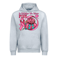 Heather Grey in october we wear pink Urban Hoodie - JahusDesignShop