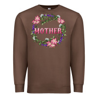Chestnut Mother With Floral Wreath Premium Sweatshirt - RanaPortraitStore