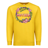 Lemon Mother With Floral Wreath Premium Sweatshirt - RanaPortraitStore