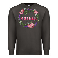 Smoke Mother With Floral Wreath Premium Sweatshirt - RanaPortraitStore