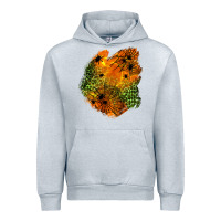 Heather Grey spider leopard  halloween patch Urban Hoodie - BundleAndBundleShop