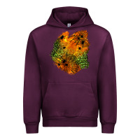 Mauve Wine spider leopard  halloween patch Urban Hoodie - BundleAndBundleShop