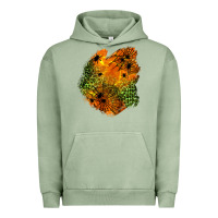 Pigment Oil Green spider leopard  halloween patch Urban Hoodie - BundleAndBundleShop