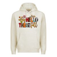 Oatmeal Heather why hello there fall Premium Hoodie - AdoDesignShop