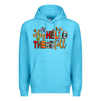 Ocean Blue why hello there fall Premium Hoodie - AdoDesignShop