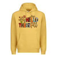 Antique Gold why hello there fall Premium Hoodie - AdoDesignShop