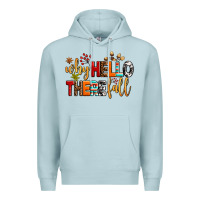 Blue Mist why hello there fall Premium Hoodie - AdoDesignShop