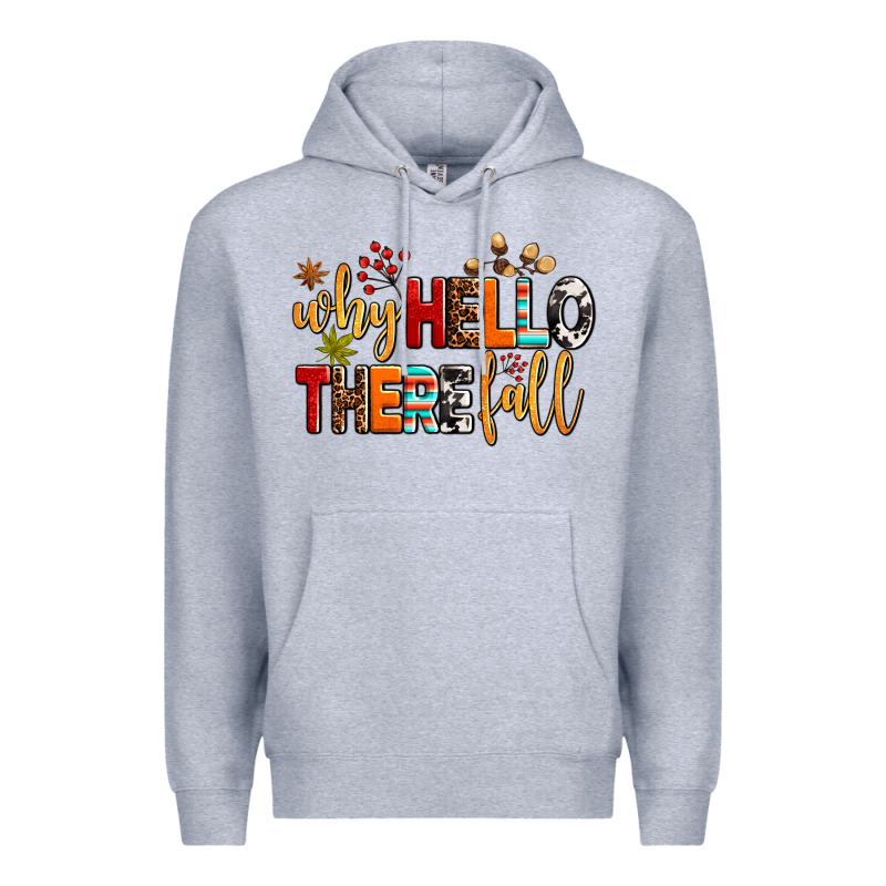 Why Hello There Fall Premium Hoodie by AdoDesignShop | Teevron