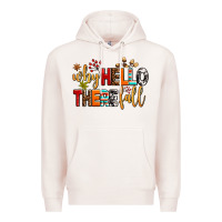 Pale Pink why hello there fall Premium Hoodie - AdoDesignShop