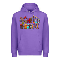 Purple why hello there fall Premium Hoodie - AdoDesignShop