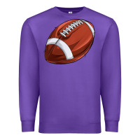 Purple football Premium Sweatshirt - texasbilliewilder