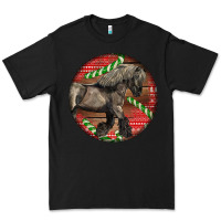 Black Belgian Horse Christmas Premium Tee - LillyAllenDesigns