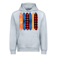 Heather Grey Western Farm Life Pattern Brush Stroke Urban Hoodie - Bettercallsaul