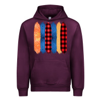 Mauve Wine Western Farm Life Pattern Brush Stroke Urban Hoodie - Bettercallsaul