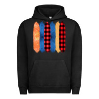 Pigment Black Western Farm Life Pattern Brush Stroke Urban Hoodie - Bettercallsaul