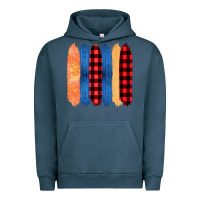 Pigment Midnight Navy Western Farm Life Pattern Brush Stroke Urban Hoodie - Bettercallsaul