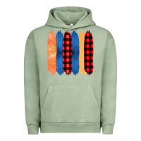Pigment Oil Green Western Farm Life Pattern Brush Stroke Urban Hoodie - Bettercallsaul