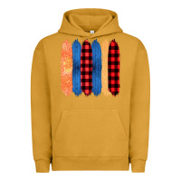 Pigment Peanut Butter Western Farm Life Pattern Brush Stroke Urban Hoodie - Bettercallsaul
