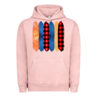 Pigment Salmon Western Farm Life Pattern Brush Stroke Urban Hoodie - Bettercallsaul