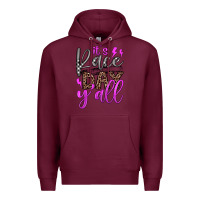 Burgundy it's race day y'all Premium Hoodie - JahusDesignShop