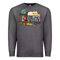 Charcoal Heather teachers change the world Premium Sweatshirt - Zillion Design Studio