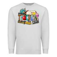 Dove Grey teachers change the world Premium Sweatshirt - Zillion Design Studio