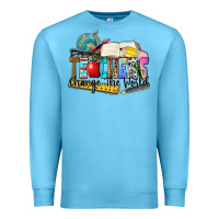 Ocean Blue teachers change the world Premium Sweatshirt - Zillion Design Studio
