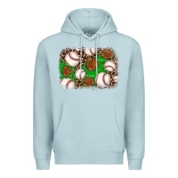 Blue Mist baseball glove background Premium Hoodie - JahusDesignShop
