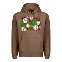 Chestnut baseball glove background Premium Hoodie - JahusDesignShop
